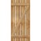 Ekena Millwork Spaced Board-n-Batten Shutters w/Z-Bar, Rough Sawn Western Red Cedar, 23W x 49H, PR RBS06Z23X049RWR - alternate 4
